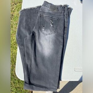 Lucky&Blessed Mid Rise Mega Flare Black Jeans, Size 4